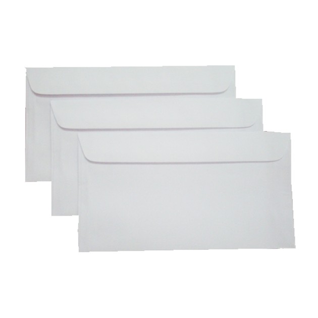 Bao thư trắng 12*22cm DL 100 gsm có keo