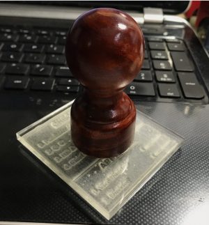 Dấu cán gỗ 6 x 6,5