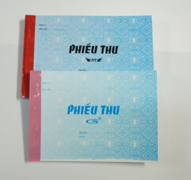 Phiếu thu 1 liên 13x19cm (100 tờ)